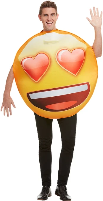 Įsimylėjusio emoji kostiumas