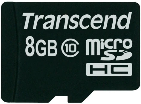 SFTRNSDG08SDC10/8GB Micro SDHC 10 klasė