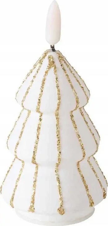 LED candle white tree 12x6x6cm