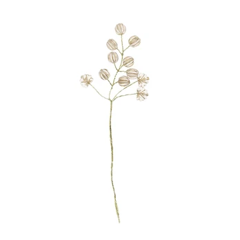 Artificial branch SHINE 13cm, pearls