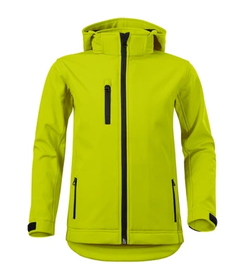 Vaikiška Softshell striukė Malfini Performance 535, lime punch 300 g/m²