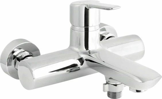 Wall-mounted bathtub mixer with 1 handle