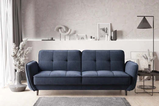 Sofa - lova Bellis su patalynės dėže mėlyna, Poco 40