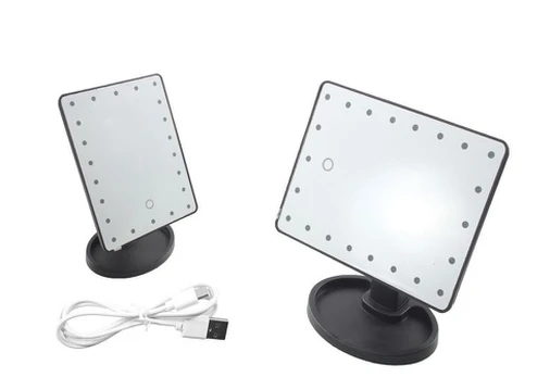 Makiažo veidrodis su LED apšvietimu