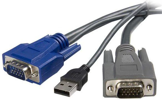 StarTech 6 FT USB VGA 2-IN-1 KVM CABLE/.