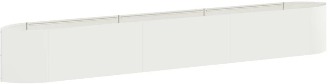 Pakelta sodo lova Balta 300 x 40 x 40 cm Plienas
