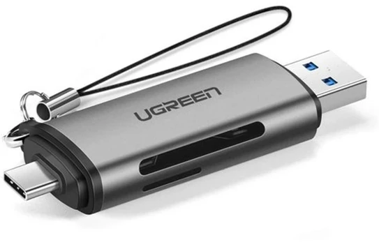 UGREEN SD / micro SD memory card reader with USB-C / USB-A
