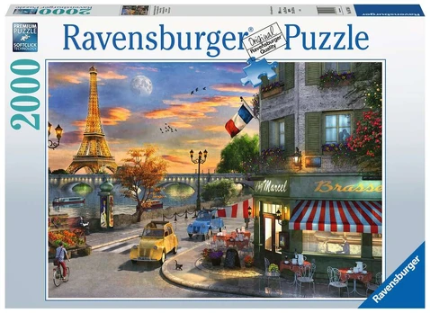 Puzzle 2000 Paris Sunset - RAVENSBURGER 3D dėlionė