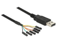 Delock Kabelis USB Stecker > TTL 6 Pin Pin Header Buchse einzeln 1,8m (5 V) kaina