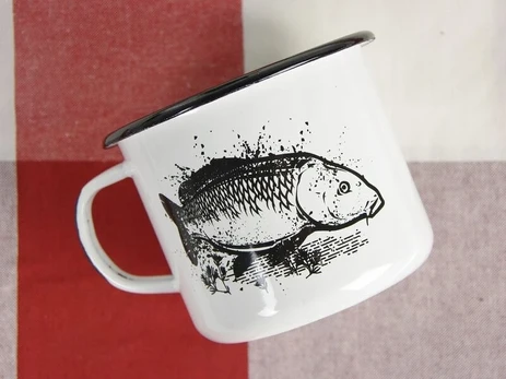 Ambition Emaliuotas turistinis puodelis 9 cm | karpis | 400 ml | emalis