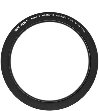 K&F Concept K&F 67-77mm Magnetic Filter Adapter Ring, Matte Black, Frame Thickness 2.16mm