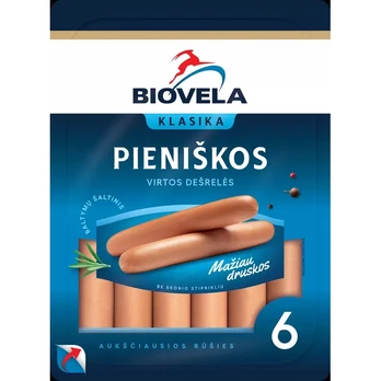 Virtos pieniškos dešrelės BIOVELA, a. r., 260 g