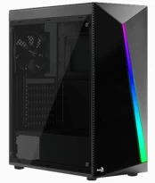 Korpusas AeroCool, juoda kaina