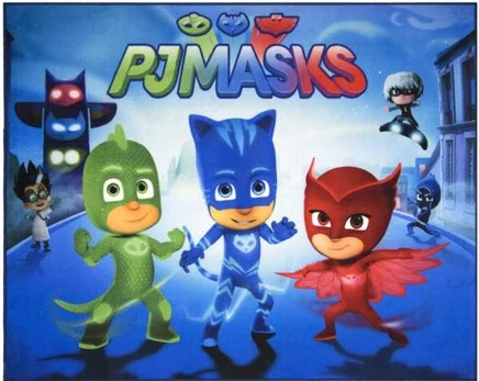 Associated Weavers Pyjamasheltene / PJ Mask De Luxe gulvtæppe til børn 95x125