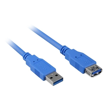 Sharkoon Kabelis USB 3.0 Verlängerung 3.0m blau