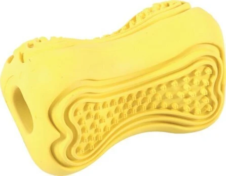 Guminis žaislas šunims Zolux, 8 cm, geltonas