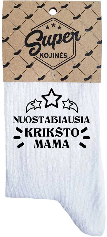Moteriškos kojinės „Nuostabiausia krikšto mama“
