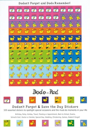 Dodon't Forget and Save the Day Stickers from Dodo Pad