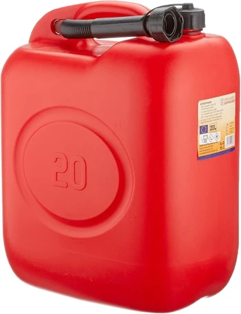 Vigor raudonas plastikinis kanistras, 20 l
