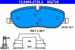 ATE 13.0460-2728.2 Brake pad set