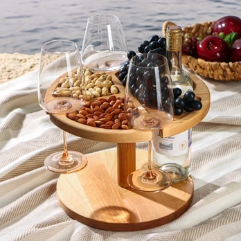 Weintabletttisch mit Adelica-Tablett