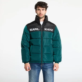 Karl Kani Retro Essential Puffer Jacket Green - Dydis M (PD00008884 Striukės)