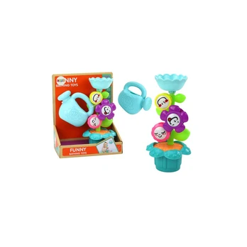 Lean Bath Toy Colorful Flowers Watering Can