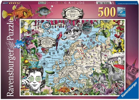 European Map 500 Piece Puzzle - RAVENSBURGER dėlionė