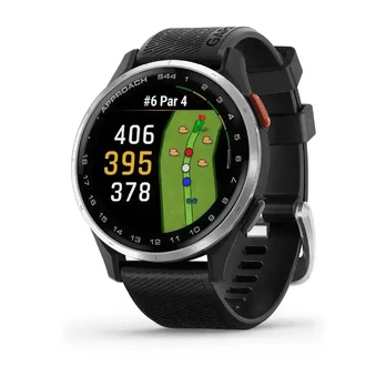 Garmin Approach S44 Silver Black Golfas išmanusis laikrodis