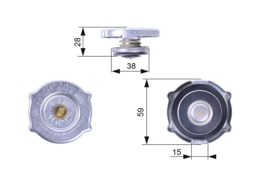 Radiatoriaus dangtelis GATES RC135