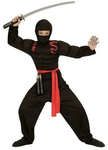 Widmann Muskel Ninja kostume