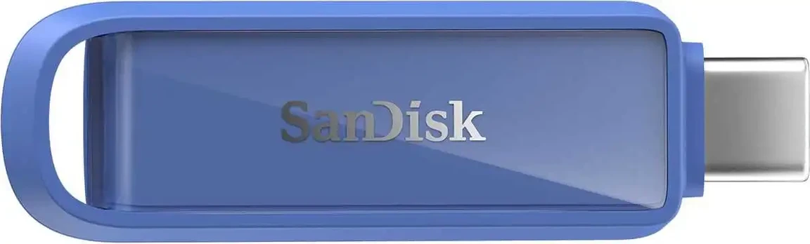 SanDisk iXpand Phone Drive with USB-C, Maritime Blue, 256GB