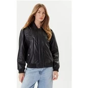 Guess Dirbtinės odos striukė W5YL06 WE480 Juoda Regular Fit