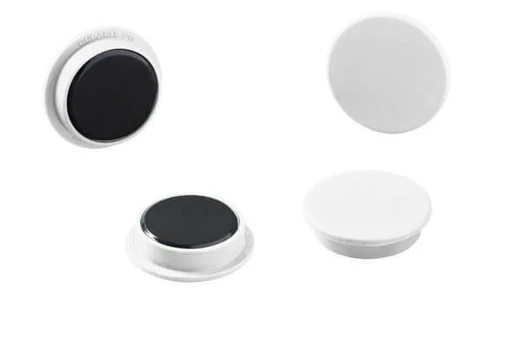 Durable magnetai balti Ø21mm, 20vnt.