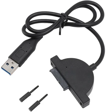 Default Usb 3.0 į Sata adapterio kabelis 7+6 kontaktų, Slimline