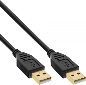 Kabelis USB InLine USB-A - USB-A 5 m Juodas (34350S)