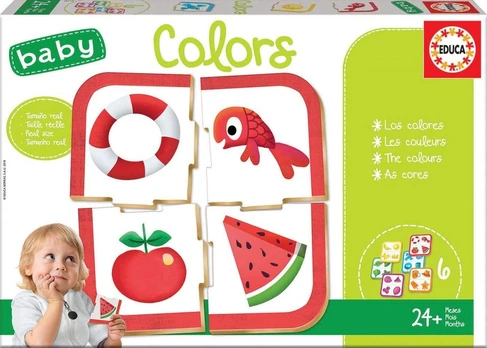Dėlionė Educa Puzzle Baby gra kolory