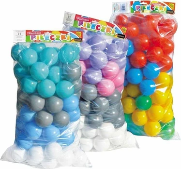 Baczek Pool kamuoliukai 7cm 80vnt MIX