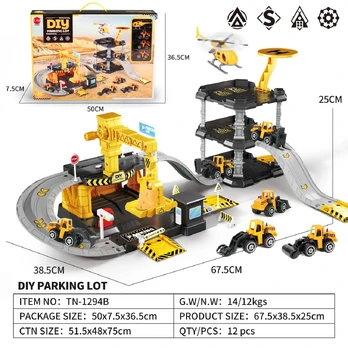 Parking and Construction Site Set + Cars