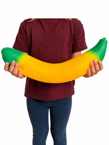 Squishy bananas 40 cm XL dydis