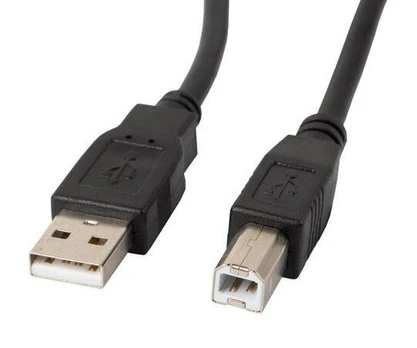 LANBERG USB-A M USB-B M 2.0 cable 0.5m juodas ferrite
