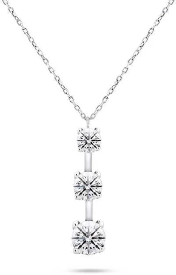 Brilio Silver Brilio Sidabrinis Elegant sidabrinis necklace with zircons NCL80W