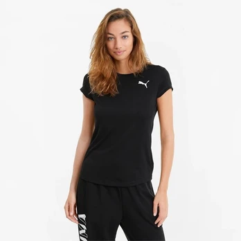 Marškinėliai moterims Puma, juodi