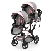 Bayer - Dolls Twin Pram Xeo - Grey (26733AA) kaina
