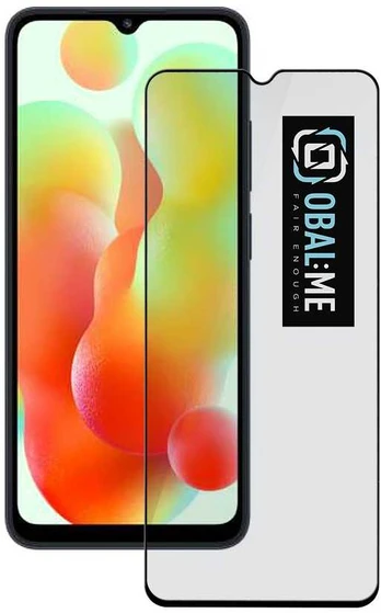 OBAL:ME 5D Glass Screen Protector for Xiaomi Redmi 12C Juodas