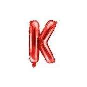 Folinis balionas Raidė "K" 35 cm, raudonas