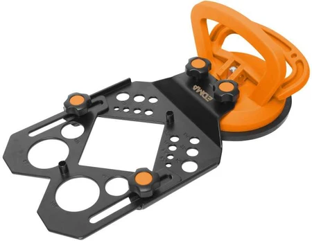 Edma Diamond drilling guide with suction cup, 4-155mm