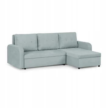 Kampinė sofa-lova Berlin, mėtų spalvos