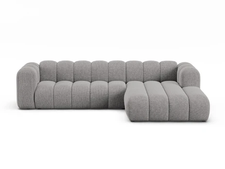 Modular Right Corner Sofa, "Lupine", 4 Seats, 290x177x70, Light Grey