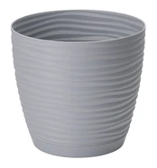 Vazonas Form Plastic Sahara Petit 3020-040, plastikinis, Ø 14.7 cm, pilkas